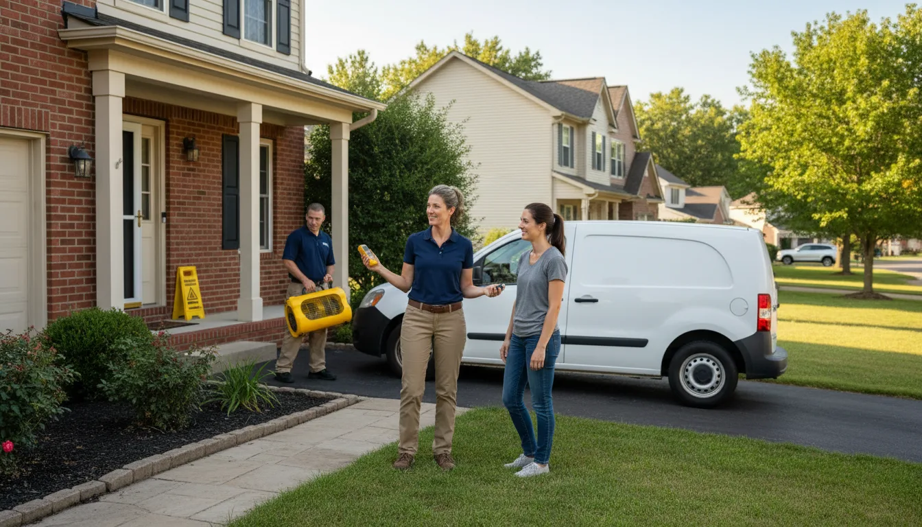 Residential water damage restoration in Spring City, PA